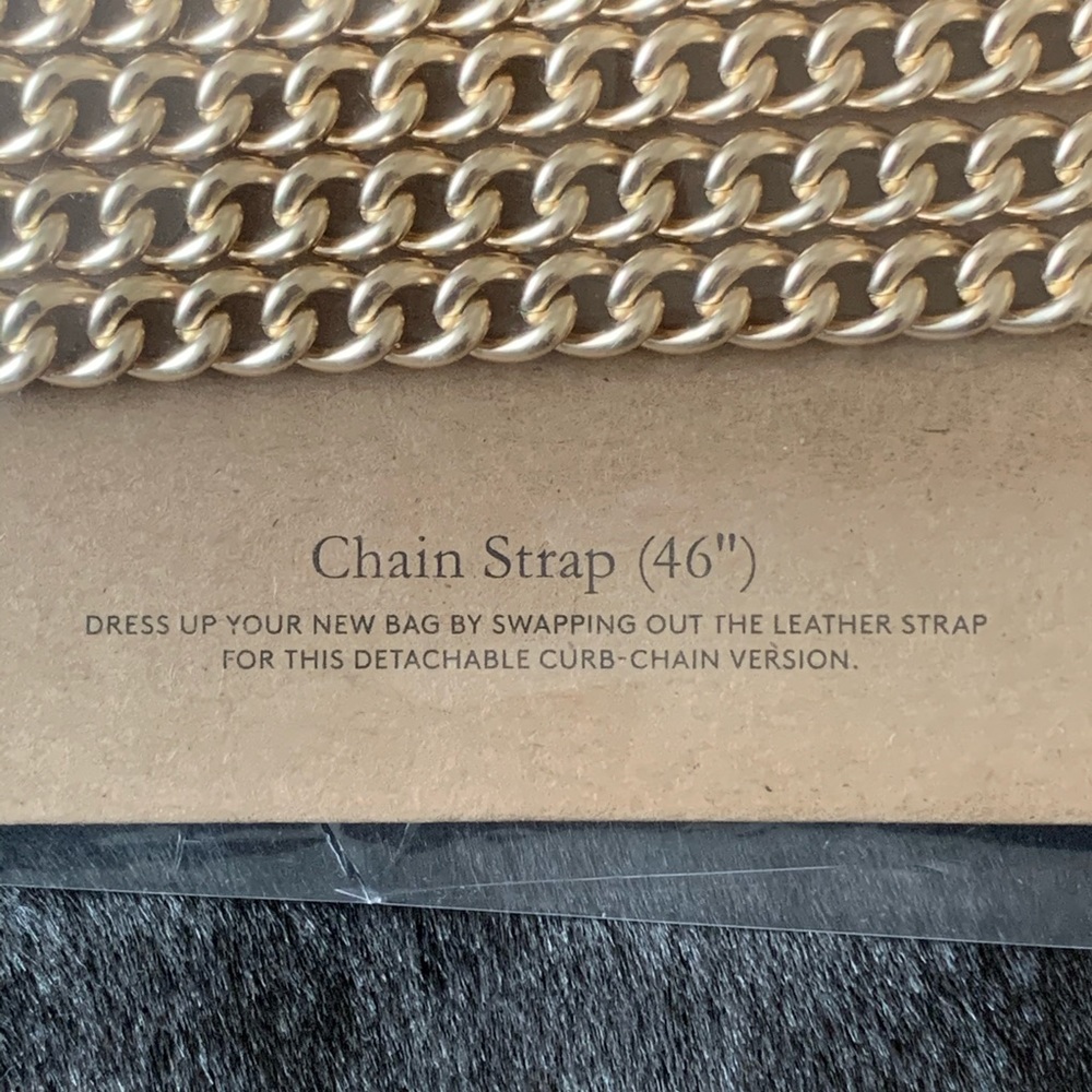 NEW! COACH Chain Strap, Gold metal, New With Tag GORGEOUS - Picture 3 of 8